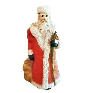 1989 Old World Santa Claus w/Brown Glass-Like Eyes - Universal Statuary #893